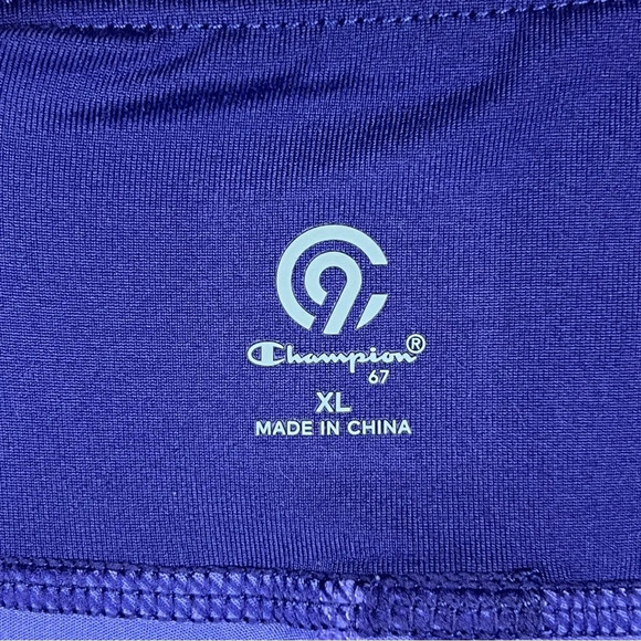 ๐โ Champion Women's Athletic C9 Shorts Built-In Shorts XL Purple Poly Running - Picture 7 of 10